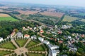 Aerial panorama over Putbus Royalty Free Stock Photo