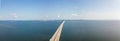 Aerial panorama Pensacola Bay Bridge