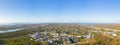 Aerial panorama Pine Island Florida after Hurricane Ian recovery months later