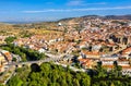Aerial panorama of Plasencia in Spain