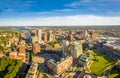 Aerial panorama of Providence, Rhode Island Royalty Free Stock Photo