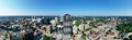 Aerial panorama scene of the London, Ontario, Canada downtown Royalty Free Stock Photo