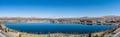 Aerial panorama of Sparks, Nevada Marina park.