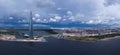 Panorama of St. Petersburg Lakhta Center Royalty Free Stock Photo