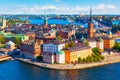 Aerial panorama of Stockholm, Sweden Royalty Free Stock Photo