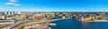 Aerial panorama of Stockholm, Sweden Royalty Free Stock Photo