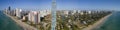 Aerial panorama Sunny Isles Beach Florida Royalty Free Stock Photo