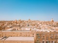 Aerial panorama sunrise photo - Ancient capital city of Valletta