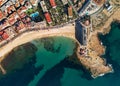 Aerial panorama of Torrevieja cityscape. Costa Blanca. Spain Royalty Free Stock Photo