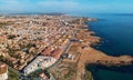 Aerial panorama of Torrevieja cityscape. Costa Blanca. Spain Royalty Free Stock Photo