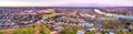 Aerial panorama of town of Berri. Royalty Free Stock Photo