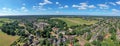 Aerial panorama from the town Soest in the Netherlands