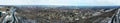 Aerial panorama view of Hamilton, Ontario, Canada downtown in early winter Royalty Free Stock Photo