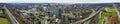 Aerial panorama view of Hamilton, Ontario, Canada downtown in late autumn Royalty Free Stock Photo