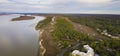 Aerial panorama view of Hilton Head Island, South Carolina, USA