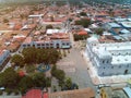 Aerial panorama view of Leon city