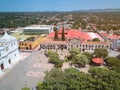 Aerial panorama view of Leon city Royalty Free Stock Photo