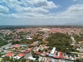 Aerial panorama view of Leon city Royalty Free Stock Photo