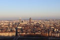 Aerial Panorama View of Lyon Royalty Free Stock Photo