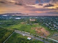 Aerial panorama view on Managua city Royalty Free Stock Photo