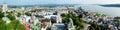 Aerial panorama view of the old town of Quebec City, Canada Royalty Free Stock Photo
