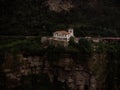 Aerial panorama view of renovated Salto del Tequendama Museum Hotel in Bogota Soacha Cundinamarca Colombia South America