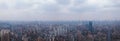 Aerial panorama view of skyscraper and high-rise office buildings in Shanghai Downtown, China. Financial district and business Royalty Free Stock Photo