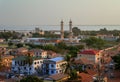 Aerial panorama view to city of Banjul, Gambia