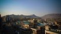 Aerial panorama view to Maseru, capital of Lesotho