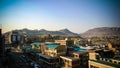 Aerial panorama view to Maseru, capital of Lesotho