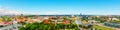 Aerial panorama of Vilnius, Lithuania Royalty Free Stock Photo