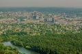 Aerial panorama of Vilnius, Lithuania Royalty Free Stock Photo