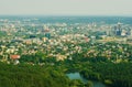 Aerial panorama of Vilnius, Lithuania Royalty Free Stock Photo