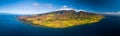 Aerial panorama of the west coast of Maui Royalty Free Stock Photo