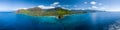 Aerial panorama of the west coast of Oahu