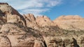 Aerial panorama of Zion National Park landscape, Utah Royalty Free Stock Photo