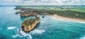 Landscape of Great Ocean Road coastline. Royalty Free Stock Photo