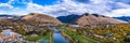 Downtown Missoula Clark Fork Fall Panoramic