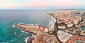 Aerial panoramic photo of Torrevieja cityscape. Spain Royalty Free Stock Photo