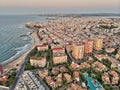 Aerial panoramic photo of Torrevieja cityscape. Spain Royalty Free Stock Photo