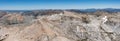Aerial Panoramic of Sierra Nevada Mountains, California Royalty Free Stock Photo