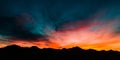 Aerial, Panoramic Sunset View Over Tubac Arizona