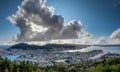 Aerial panoramic view of Alesund Norway Royalty Free Stock Photo