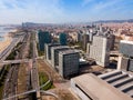 Aerial view of Diagonal Mar i el Front Maritim del Poblenou, Barcelona