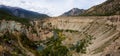 Aerial Panoramic View of a beautiful Valley Royalty Free Stock Photo