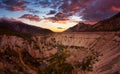 Aerial Panoramic View of a beautiful Valley Royalty Free Stock Photo