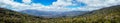 Aerial panoramic view of Canoabo Valley on a sunna day. Altos de Carabobo, Venezuela. Royalty Free Stock Photo