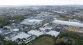 Aerial panoramic view of the Cheney manor area of  Swindon, wiltshire Royalty Free Stock Photo