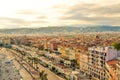 Aerial view of the coast and city, Nice, South of France Royalty Free Stock Photo