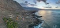 Aerial panoramic view of coastline near Las Puntas, El Hierro Canary Islands Royalty Free Stock Photo